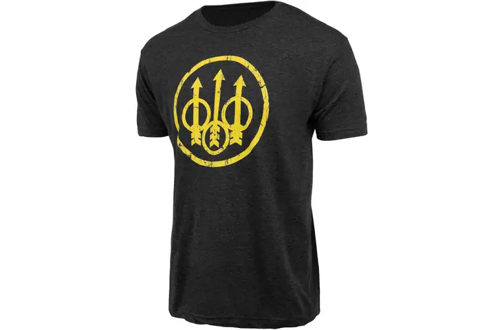 Beretta DISTRESSED TRIDENT T-SHIRT HEA GREY SM 83BC5D48